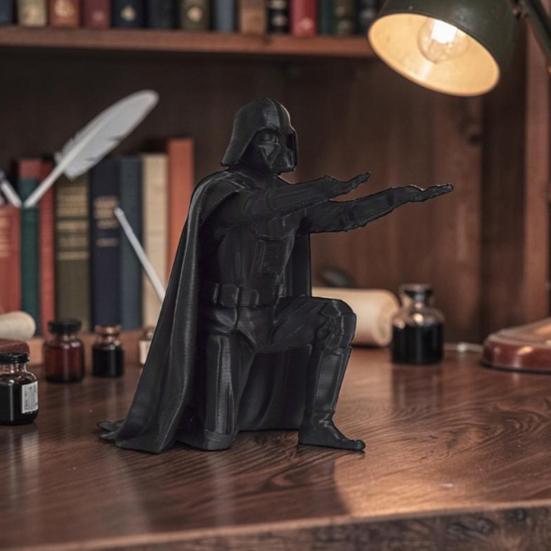 3D Printed Batman Pen Holder, PLA Desk Organizer for Pencils Markers, Superhero Decor for Office Home, Unique Gift for Comic & Movie Fans