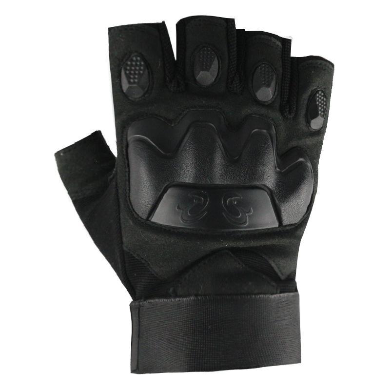 

Tactical Half Finger Gloves Men s Outdoor Riding Mountaineering M чорний