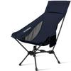 CANWAY Folding Load Capacity Camping Suitable for Outdoor Solo Mountain Cup Height Storage Bag Included Navy Chair, Lightweight, 180kg, Chair,