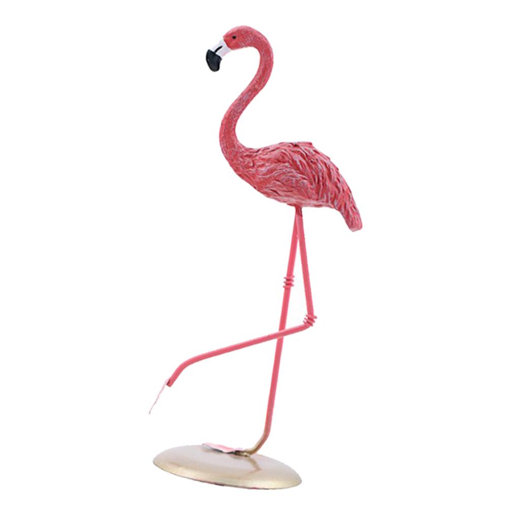 Female Flamingo Novelty Ornament European Statue Figure Indoor Decoration Home Centerpiece Garden Lawn Decor