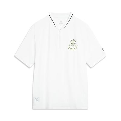 Li Ning X Jay Flow Collaboration Wade Series Soft Breathable Casual Short Sleeve Polo Shirt Men Polo Shirts APLV671-2