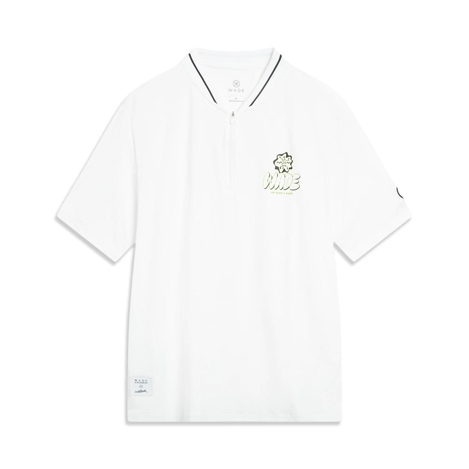 

Li Ning X Jay Flow Коллаборация Серия Уэйд Мягкая Дышащая Повседневная Футболка-поло с коротким рукавом Мужские Футболки-поло APLV671-2 M