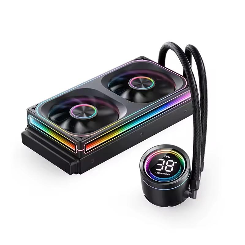 Jonsbo TH-360 AIO CPU Liquid Cooling Integrated Water-cooled Radiator TH-240 PC Water Cooler LGA1700 1851 1200 115X AM4 AM5 TH-240 Black