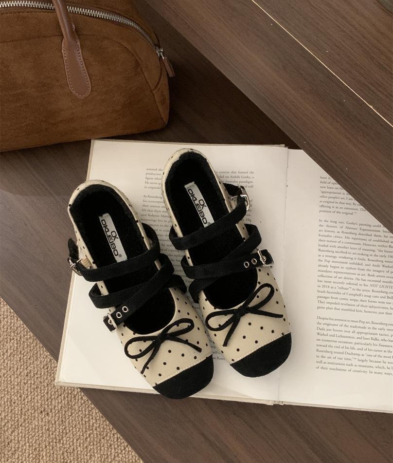 

Туфли-лодочки на скрытой платформе, женские универсальные ретро, новая мода 2025, интернет-знаменитость, с бантом, на небольшой платформе, Мэри Джейн 39