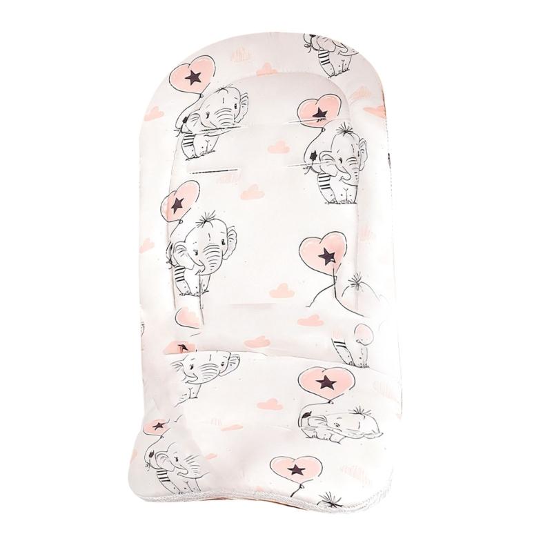 Strollers Seat Liner with Printed Pattern Pushchair Mattress Chair Pad Baby Carriers Cushion Seat Pad Infant Supply