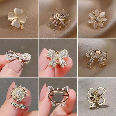 Elegant Anti-Exposure Bow Brooch Button for Shirts