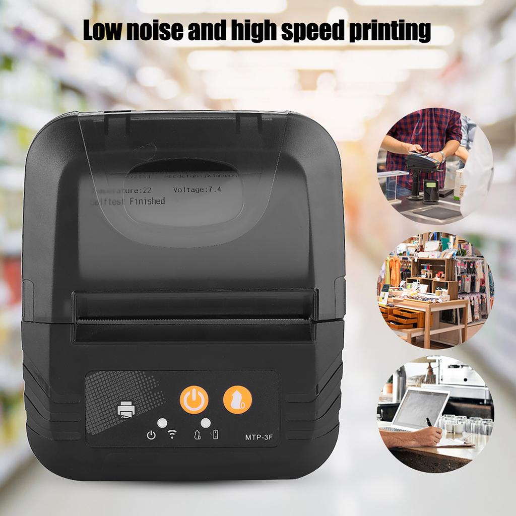 Thermal Label Printer Portable for Bluetooth Take Away Receipt Printing Machine 78mm