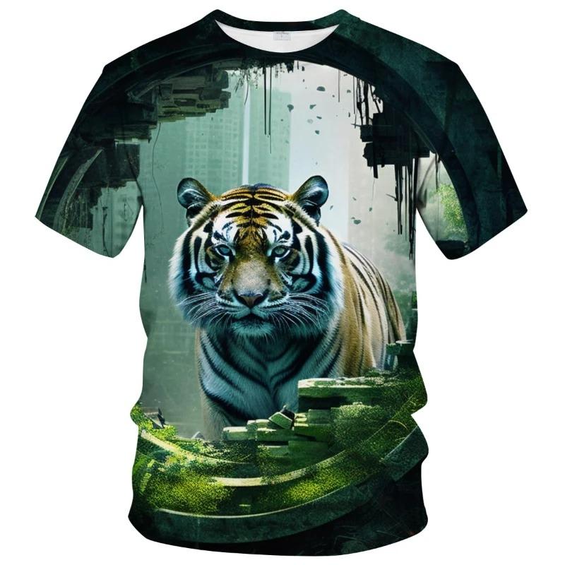 The 3D printed men's T-shirt for the summer of 2026is a bestseller for sports fitness exercise casual fashion and lightness
