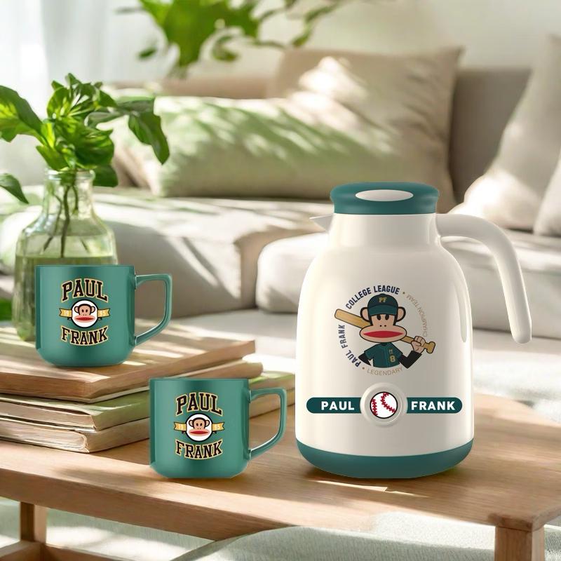 Термос с двойными стенками Paul Frank 1 л, со стеклянной колбой, набор