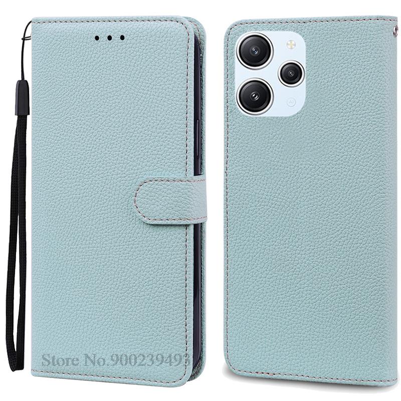 For Xiaomi Redmi 12 Case Silicon Leather Wallet Flip Case For Redmi 12 4G Cover Protector Phone Case for Redmi 12 5G Coque Funda