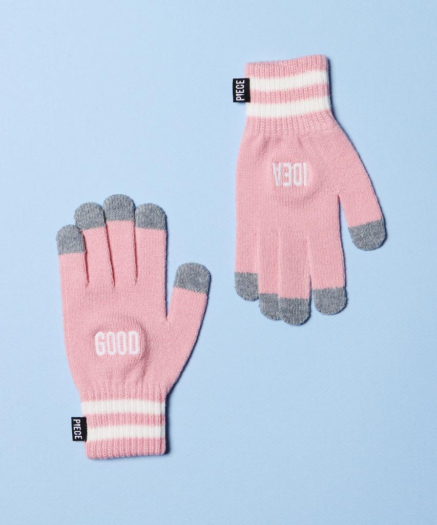 PEACE MAKER [Set] Mohair Watch Cap W + Good Idea Smart Glove Qs
