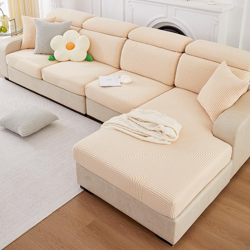 Matcha Green Sofa Cover High Elasticity All Wrapped Cover Lazy Sofa Cushion Four Seasons Universal Dust Cover Cloth