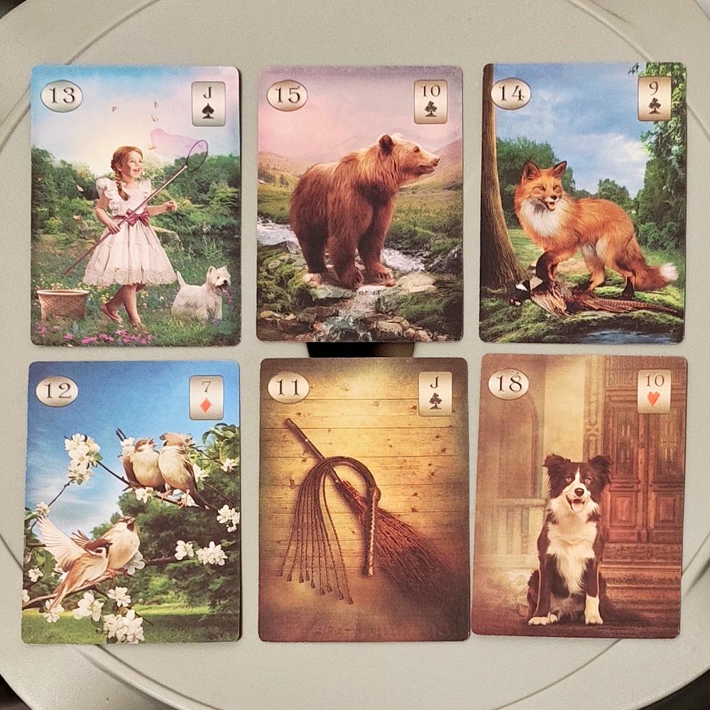 Thelema Lenormand Oracle Deck 36 Esoteric Divination Cards for Daily Guidance 9*6cm Double-embossed Cardstock