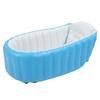 Inflatable Baby Bathtub with Air Pump Anti Leakage Ergonomic Backrest Folding Toddler Bath Tub