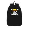 Monkey D. Luffy One Piece Fashion Backpack with Pocket Student Work  Daypack for Men Women College Canvas Bags