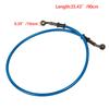 Motocykl Dirt Bike Opletená brzdová hadice Ocelové brzdové lanko Hydraulická trubka 28 stupňů Banjo 500mm-1200mm pro univerzální motocykl