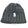 Moncler Logo Woven Apparel Knit Hat Wool Gray