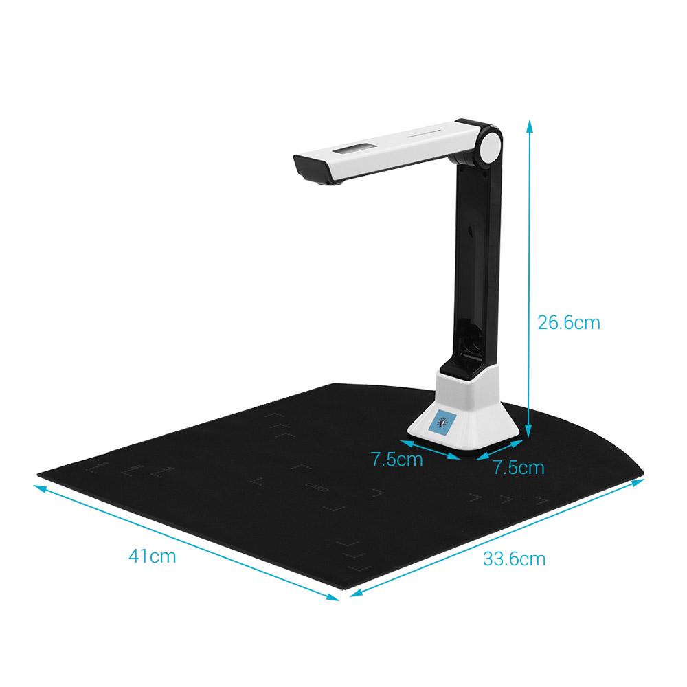BK50 Portable 10  -  High Definition Scanner   Size   Document Camera for Card Passport File Documents Recognition Support 7 Languages G