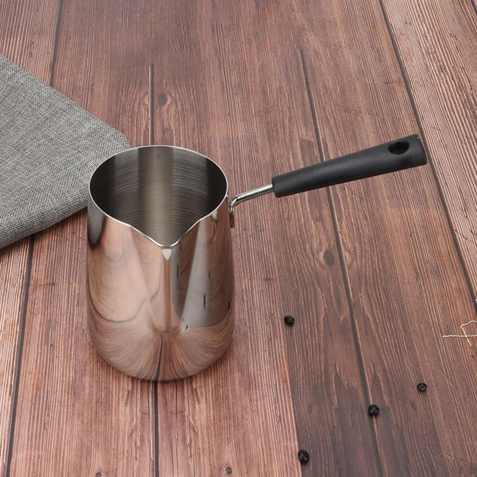 

Кувшин для вспенивания молока, наклонный рот для разлива кофе, инструмент для латте-арта с длинной ручкой для дома, 1000ml