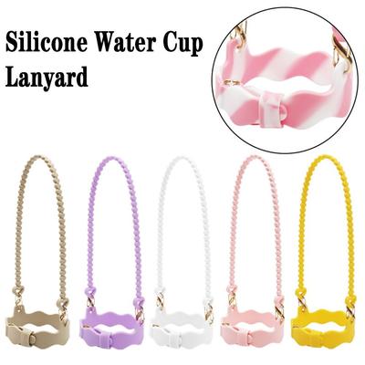 Silicone Water Bottle Handle Soft Water Bottle Lanyard for Stanley Cup for Stanley Cup Accessories