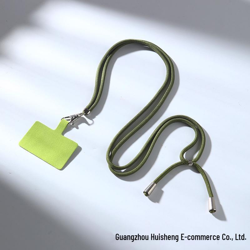 Mobile Phone Lanyard Neck/Crossbody/Wrist Strap with Clip and ID Holder - Anti-Lost Woven Design