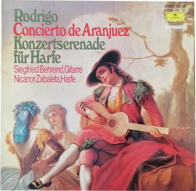 LP Record JOAQUN RODRIGO SIEGFRIED BEHREND  Concierto De Aranjuez  Konzertsere 2535170 Deutsche Grammo 1978 Germany Classical Used
