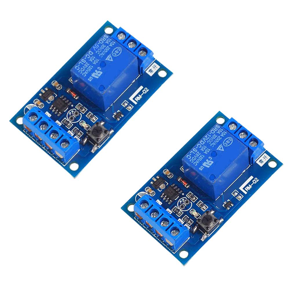 

UK 5V/12V Single Button Relay Module for Household Lighting Fixtures 5v