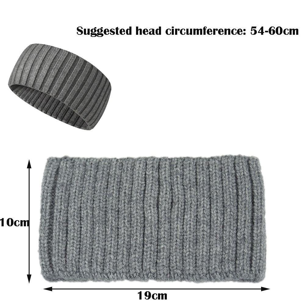 Soft Knitted Headband Wide Elastic Headband Casual Sports Hairbands  Unisex