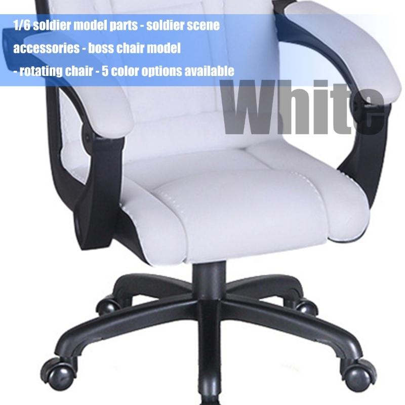 360 Degree Rotating Executive Seat Office Chair For 1/6 Soldier Action Figure Scene Display Furniture for Collector