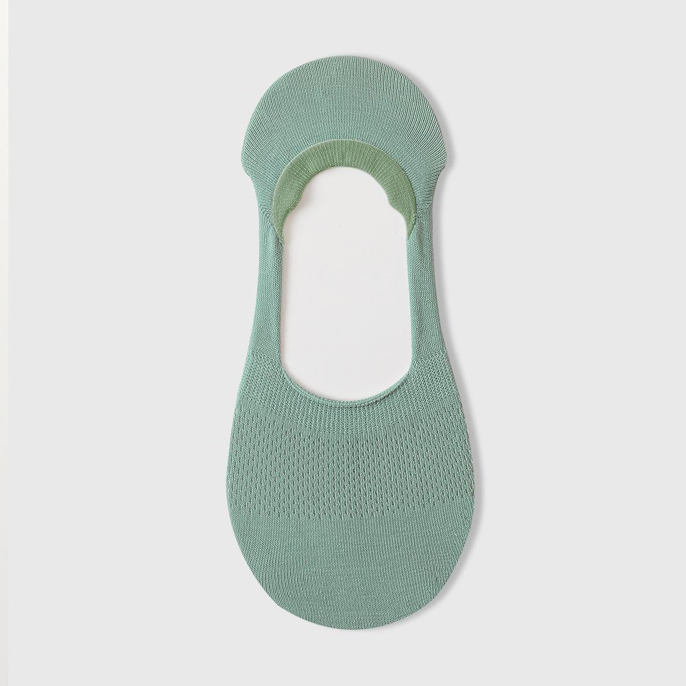 

Женские весенне-летние ультратонкие носки из чистого хлопка, дышащие, невидимые, против пота 1 pair зелёный