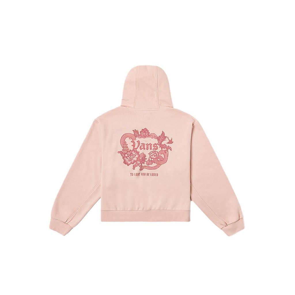 Vans Pullover Year Of The Snake Hoodie Long Sleeve Sweatshirt Women hoodies Pink VN000QH6O3N