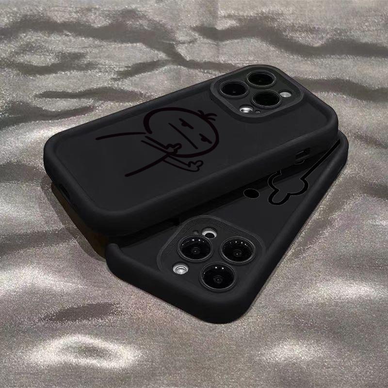 Cartoon Funny Stickman Phone Case For Xiaomi Mi 15 14 13 12 14T 11 Lite 12T Poco M6 X7 X6 F4 F5 X3 X4 X5 C40 GT Pro 4G 5G Cover