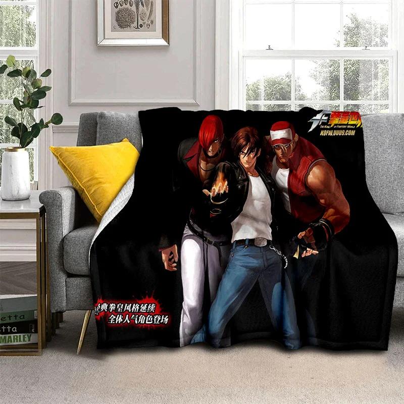Retro Game King of Fighters Gamer Blanket,Soft Throw Blanket for Home Bedroom Bed Sofa Picnic Travel Office Cover Blanket Kids