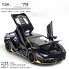 1:24 Scale Lp770-4 Car Model Toy Doors Opened Alloy Diecast Sound Light Pull Back Supercar Model Office Table Ornament