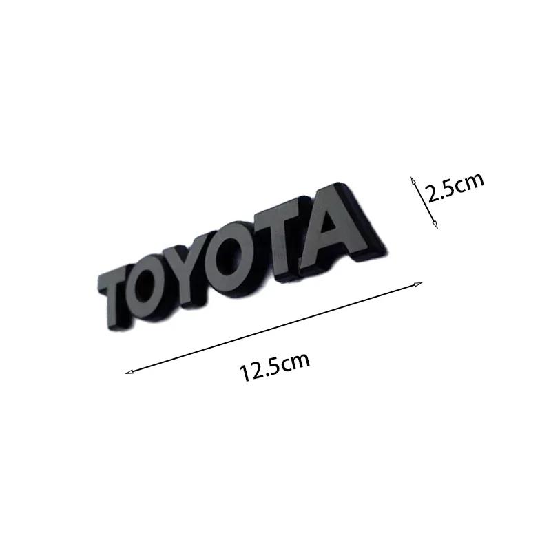 Hub Caps 3D Emblem Stickers For Toyota Front and Rear Car Logo GT86 Modification RAV4 Corolla Camry Prado Crown REIZ CHR