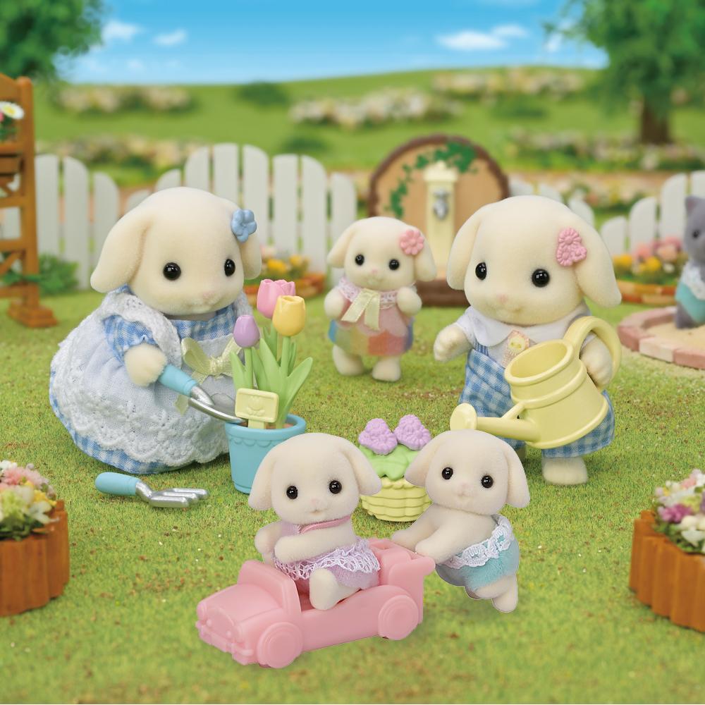 

Sylvanian Families Flora Rabbit Sister & Brother s Flower Gardening (5736) + Flora Rabbit Twins (5737) Set