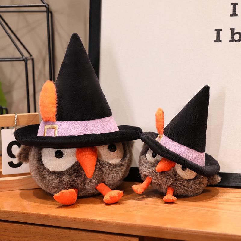Halloween Jumpy Cat & Ghost Owl Plush Dolls Collection