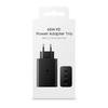 S22 65W Fast Charger for Samsung - Dual Port (USB-C & A) with UK/EU/US Specs