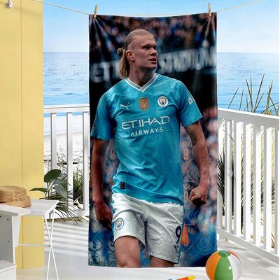 Haaland Beach Towel Super Soft & Absorbent Comfortable Lightweight Suitable for Sports, Travel, Swimming, Yoga, Bathroom, Beach, And Pool