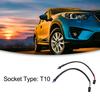 ACROPIX DC T10 Extension Wiring Harness Car LED Light Socket Adapter Connector Black 2pcs