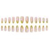 False Nails Press-On Tips With Pearl Design French Manicure Floral Decor Sweet Style Gel Glue Or Jelly Adhesive