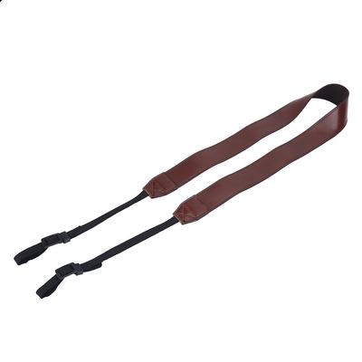 Universal Adjustable PU Leather Camera Shoulder Neck Strap Belt Photography Accessory Coffee