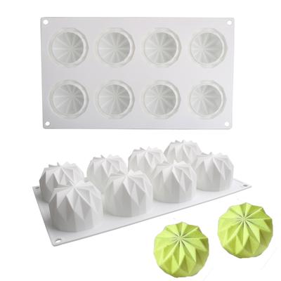 Meibum Silikonové formy na dort s texturou spirálového diamantového kaktusu Mousse Dezert Pečicí nástroje Forma na mýdlo DIY Forma na svíčku Kuchyňské pečicí nádobí