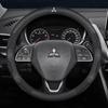 Auto Wildleder Kohlefaser Leder Lenkradabdeckung für Mitsubishi Outlander Pajero Asx Lancer EX Evolution L200 Triton RALLIART