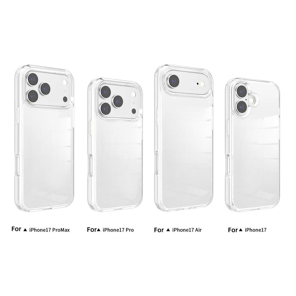 Transparent TPU Shockproof Protection Phone Case for iphone 17 Pro Max / 17Pro/17/Air/16Pro Max/16Pro/16+/16/16e- Crystal Clear