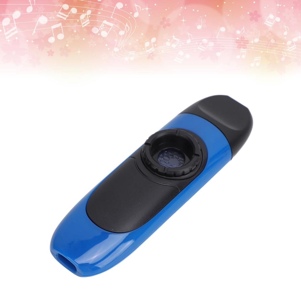 Kazoo Flute ABS Plastic Professional Kazoo Musical Wind Instrument with 5 Diaphragms for Performance Blue