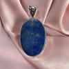 Lapis Lazuli Pendant With Silver Chain Necklace 925 Sterling Silver Pendant