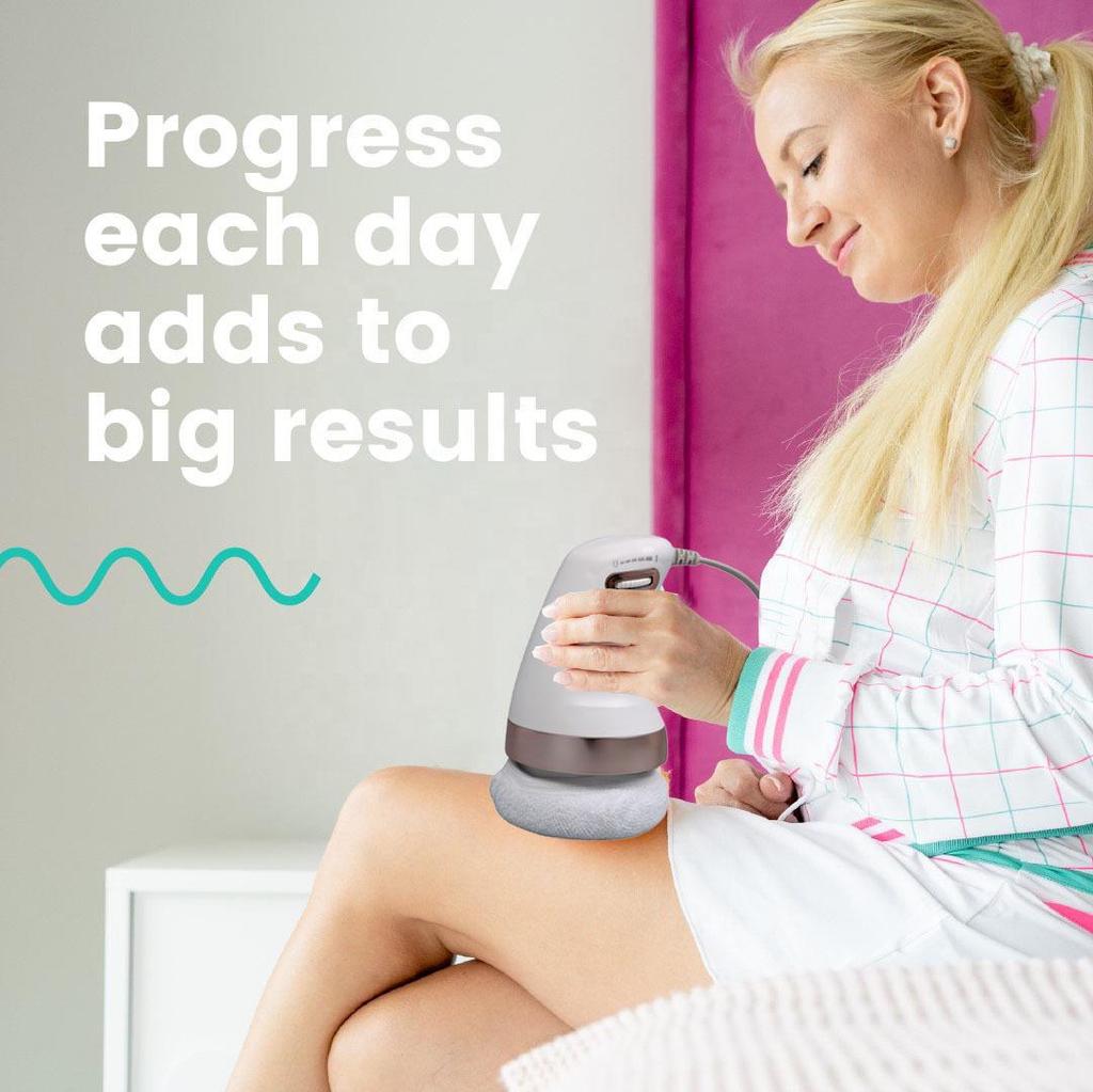 Handheld Multi-Head Cellulite Massager with Vibration and Cloth Cover for Home Slimming