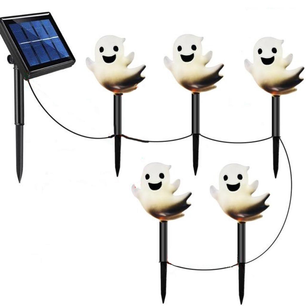 Solar Halloween Garden Lights – 6-Pack Waterproof LED & Stakes, Auto On/Off, 8-Hour Glow, Spooky Yard Decor For Trick-or-Treat