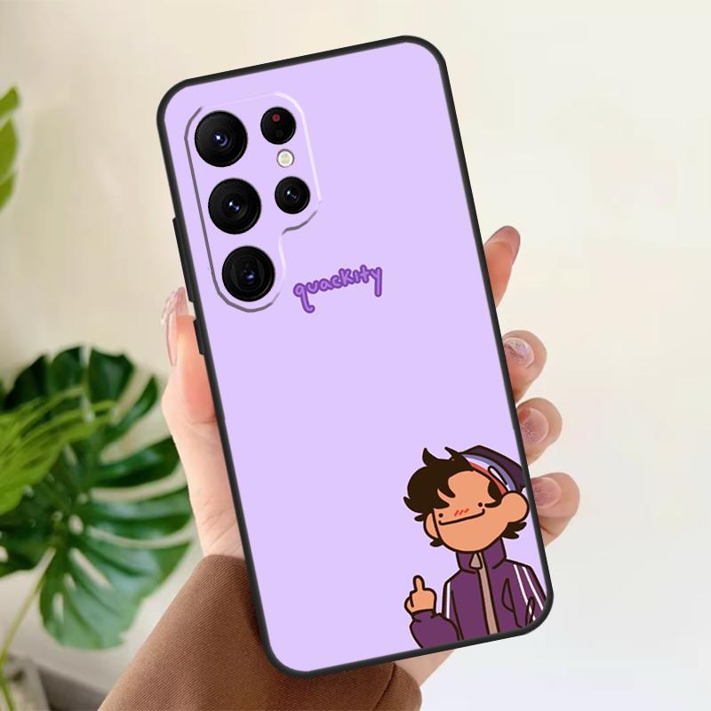 

Quackity Soft Case For Samsung Galaxy S25 S21 S22 S23 S24 Ultra S9 S10 Plus S20 FE S24 FE Phone Cover Galaxy S25
